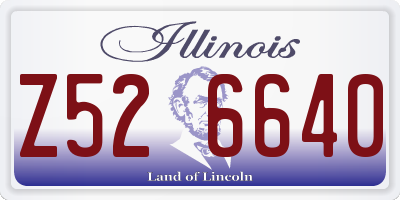 IL license plate Z526640