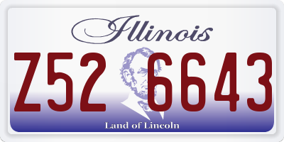 IL license plate Z526643