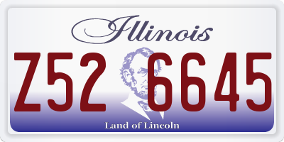 IL license plate Z526645