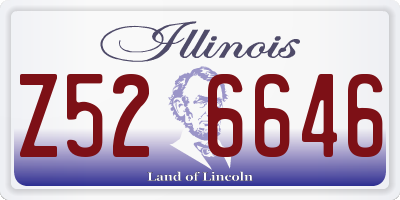 IL license plate Z526646
