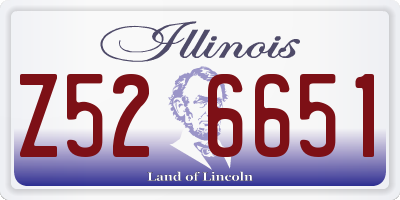 IL license plate Z526651