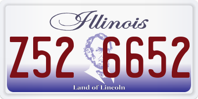 IL license plate Z526652