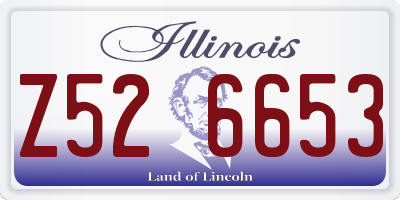 IL license plate Z526653