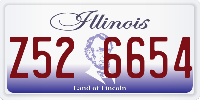 IL license plate Z526654