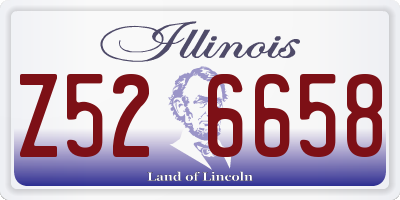 IL license plate Z526658