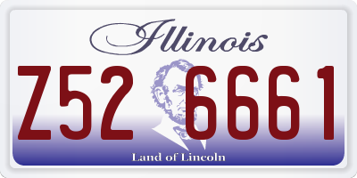 IL license plate Z526661