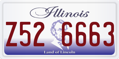 IL license plate Z526663