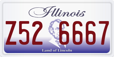 IL license plate Z526667