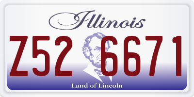 IL license plate Z526671