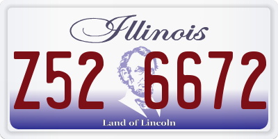 IL license plate Z526672