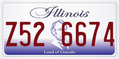 IL license plate Z526674