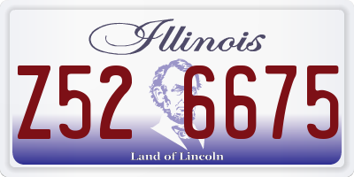 IL license plate Z526675