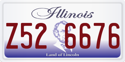 IL license plate Z526676