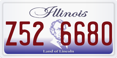 IL license plate Z526680