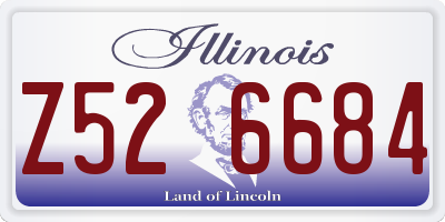 IL license plate Z526684