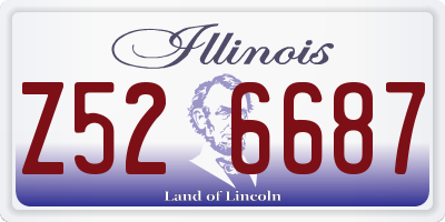 IL license plate Z526687
