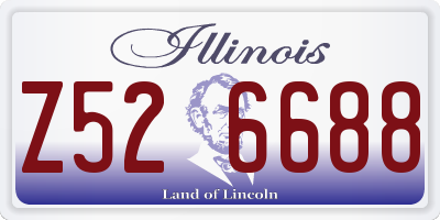 IL license plate Z526688