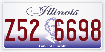 IL license plate Z526698