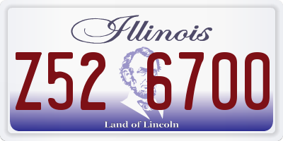 IL license plate Z526700