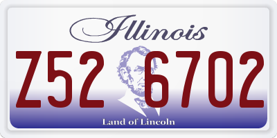 IL license plate Z526702