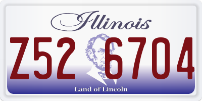 IL license plate Z526704