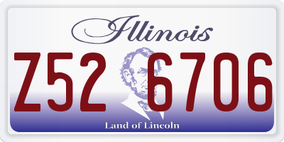 IL license plate Z526706