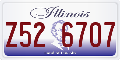 IL license plate Z526707