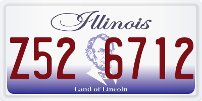 IL license plate Z526712