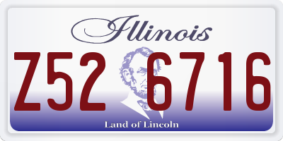 IL license plate Z526716