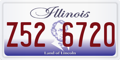 IL license plate Z526720