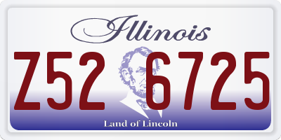 IL license plate Z526725