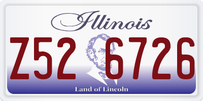 IL license plate Z526726