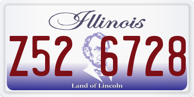 IL license plate Z526728
