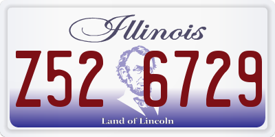 IL license plate Z526729