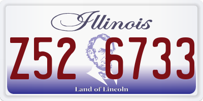 IL license plate Z526733