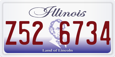 IL license plate Z526734