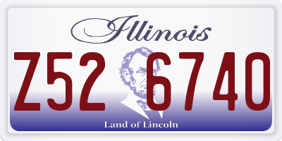 IL license plate Z526740