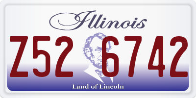 IL license plate Z526742