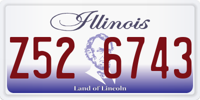 IL license plate Z526743