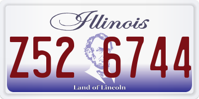 IL license plate Z526744