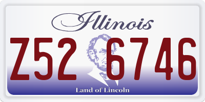 IL license plate Z526746