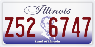 IL license plate Z526747