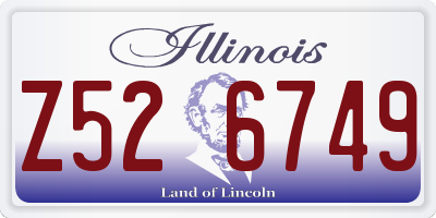 IL license plate Z526749