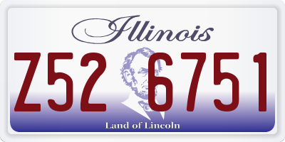 IL license plate Z526751
