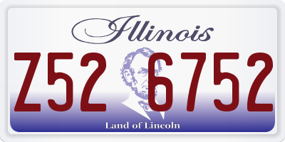 IL license plate Z526752
