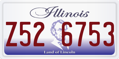 IL license plate Z526753