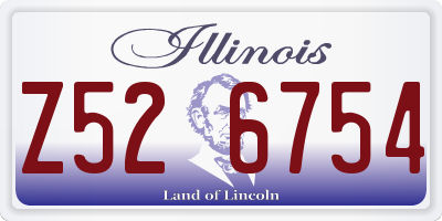 IL license plate Z526754