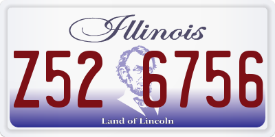 IL license plate Z526756
