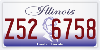 IL license plate Z526758