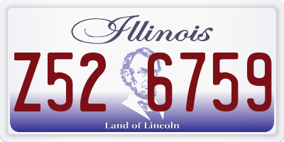 IL license plate Z526759